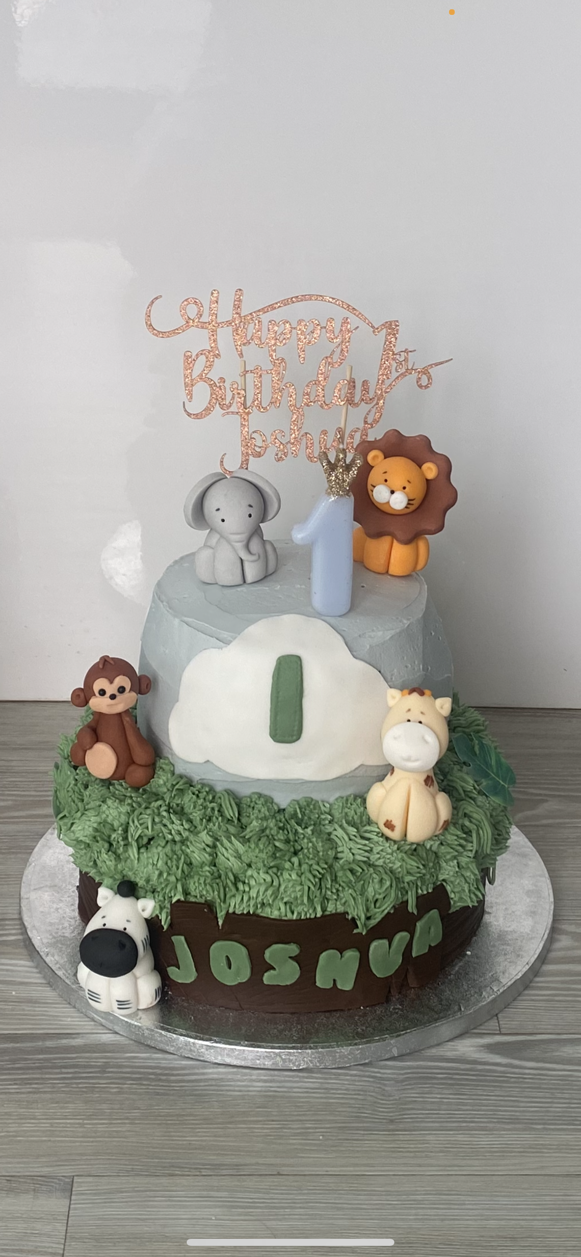 Jungle theme cake