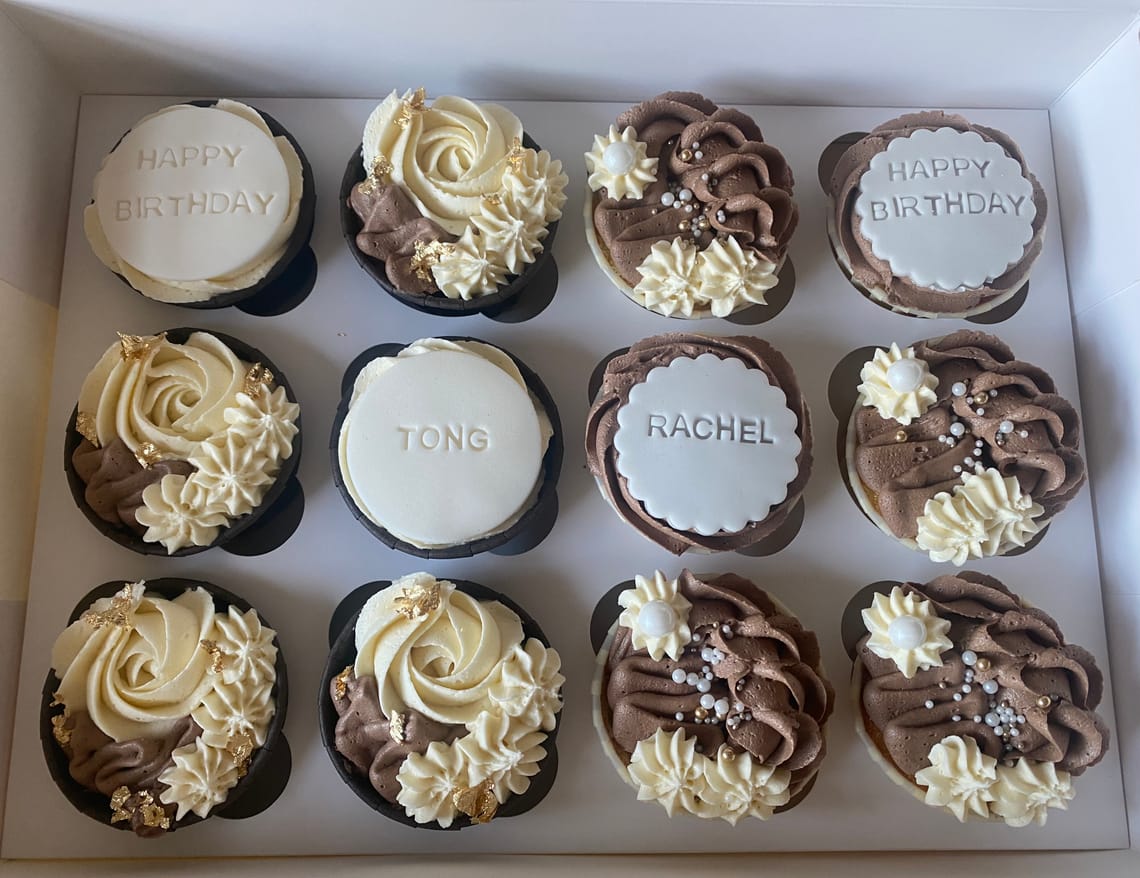 Joint birthday cupcake’s