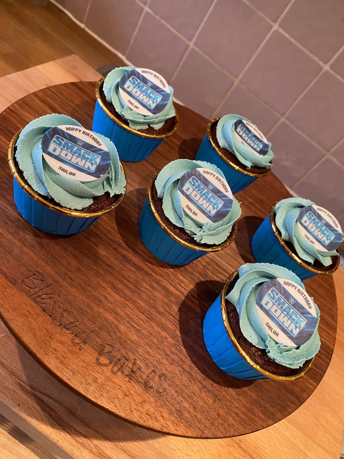 Personalised kids cupcake