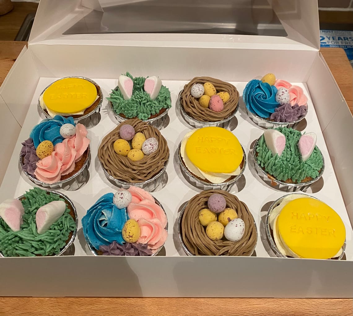 Fun Easter cupcakes