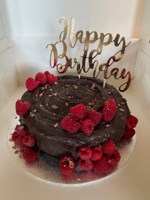 Chocolate & fresh raspberries